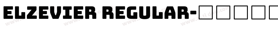 Elzevier Regular字体转换